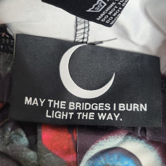 Killstar C U In Paradise All-Over Rose Eyeball Print Stretch Leggings, size XS - Picture 5 of 8